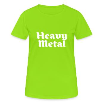 Heavy Metal - Women's Breathable T-Shirt - neon green - Front - AI Model Female 172 dark (172cm)