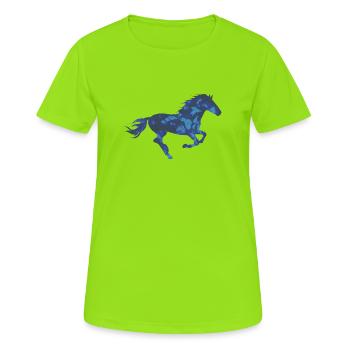 Horse horse - Women's Breathable T-Shirt - neon green - Front - AI Model Female 172 dark (172cm)