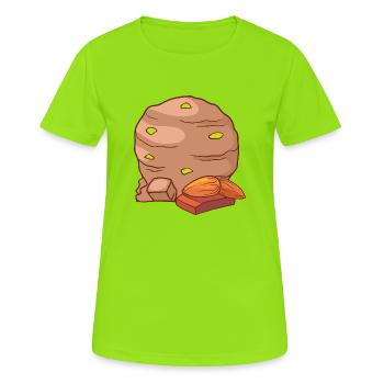 Crème glacée, crème glacée, crème glacée, crème glacée, boule, crème glacée, sundae - T-shirt respirant Femme - vert néon - Devant - AI Model Female 172 dark (172cm)