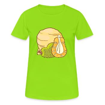 Jackfruit crème glacée crème glacée crème glacée crème glacée boule de glace - T-shirt respirant Femme - vert néon - Devant - AI Model Female 172 dark (172cm)