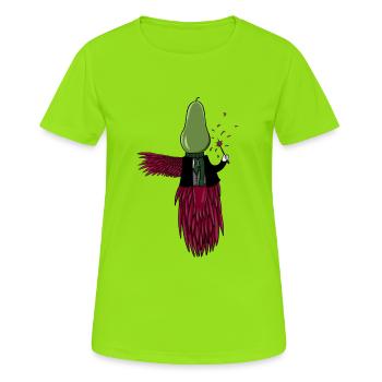 Pear-Zauberer-Papagei - Frauen T-Shirt atmungsaktiv - Neongrün - Vorne - AI Model Female 172 dark (172cm)