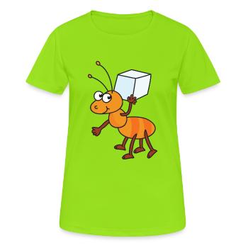 Ant sugar cubes sugar cubes sugar - Women's Breathable T-Shirt - neon green - Front - AI Model Female 172 dark (172cm)