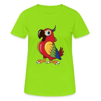 Parrot bird birds - Women's Breathable T-Shirt - neon green - Front - AI Model Female 172 dark (172cm)