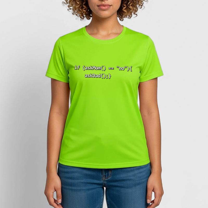 If IF mother father nerd source code programmer Women's Breathable T-Shirt