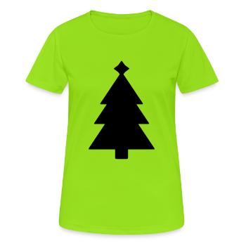Christmas tree Christmas tree - Women's Breathable T-Shirt - neon green - Front - AI Model Female 172 dark (172cm)