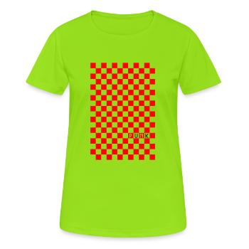 Punk - Frauen T-Shirt atmungsaktiv - Neongrün - Vorne - AI Model Female 172 dark (172cm)