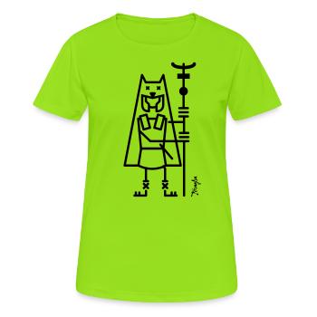 Roman Ensign - Women's Breathable T-Shirt - neon green - Front - AI Model Female 172 dark (172cm)