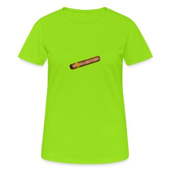 Zigarre - Frauen T-Shirt atmungsaktiv - Neongrün - Vorne - AI Model Female 172 dark (172cm)