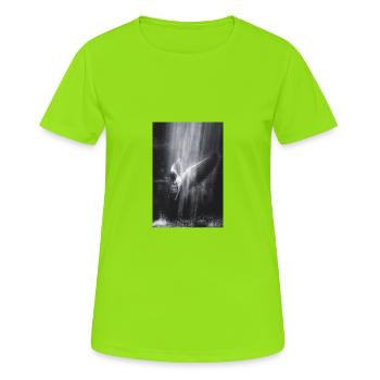 Falling Angel - T-shirt respirant Femme - vert néon - Devant - AI Model Female 172 dark (172cm)