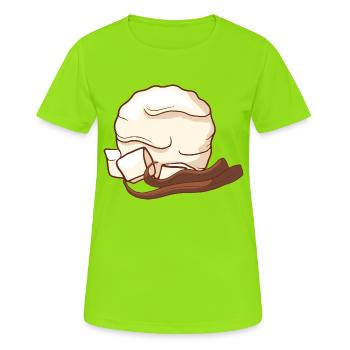 Crème glacée à la vanille crème glacée crème glacée crème glacée crème glacée - T-shirt respirant Femme - vert néon - Devant - AI Model Female 172 dark (172cm)
