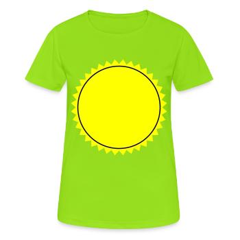 Emblem Leer - Frauen T-Shirt atmungsaktiv - Neongrün - Vorne - AI Model Female 172 dark (172cm)