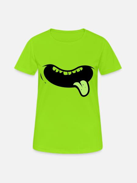 Mouth - Women's Breathable T-Shirt - neon green
