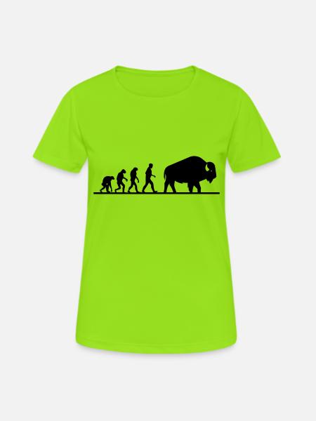 buffalo evolution - Women's Breathable T-Shirt - neon green
