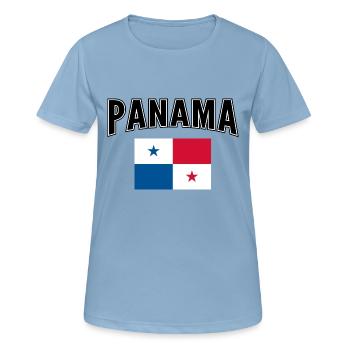 Panama - Frauen T-Shirt atmungsaktiv - Himmelblau - Vorne - AI Model Female 172 light (172cm)