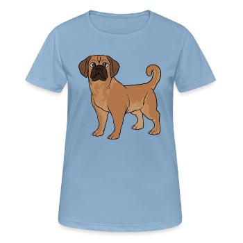 Puggle Beagle Pug Dog - Women's Breathable T-Shirt - sky blue - Front - AI Model Female 172 light (172cm)