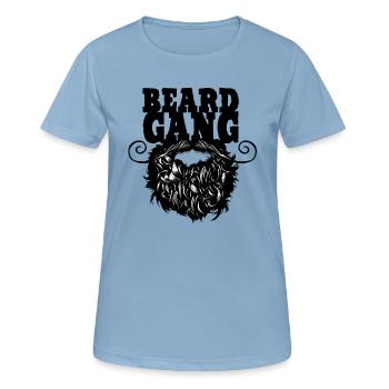 Bart Bande Bart Zitat Bart Schnurrbart - Frauen T-Shirt atmungsaktiv - Himmelblau - Vorne - AI Model Female 172 light (172cm)