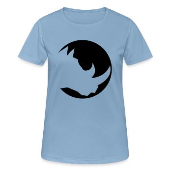 circle round head silhouette rhino horn rhino thick - Women's Breathable T-Shirt - sky blue - Front - AI Model Female 172 light (172cm)