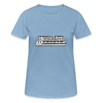 Analog synthesizer - Women's Breathable T-Shirt - sky blue - Front - AI Model Female 172 light (172cm)