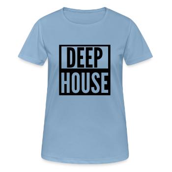 deep house - Women's Breathable T-Shirt - sky blue - Front - AI Model Female 172 light (172cm)