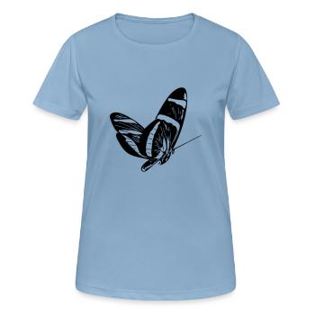 butterfly - Women's Breathable T-Shirt - sky blue - Front - AI Model Female 172 light (172cm)