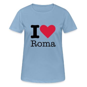 I Love Roma - Women's Breathable T-Shirt - sky blue - Front - AI Model Female 172 light (172cm)