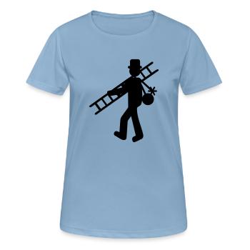 Schornsteinfeger - Frauen T-Shirt atmungsaktiv - Himmelblau - Vorne - AI Model Female 172 light (172cm)