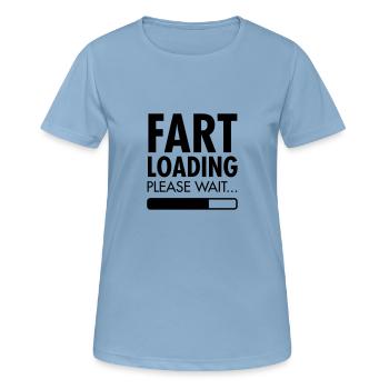 Fart Loading - Please Wait - Women's Breathable T-Shirt - sky blue - Front - AI Model Female 172 light (172cm)