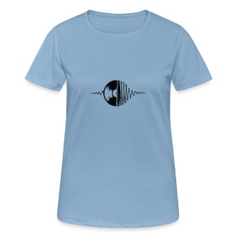 Record Design - Women's Breathable T-Shirt - sky blue - Front - AI Model Female 172 light (172cm)