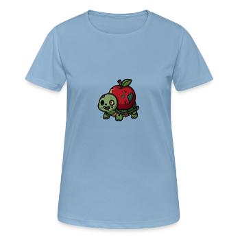 Crapaud zombie - T-shirt respirant Femme - bleu ciel - Devant - AI Model Female 172 light (172cm)