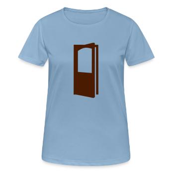porte 610 - T-shirt respirant Femme - bleu ciel - Devant - AI Model Female 172 light (172cm)