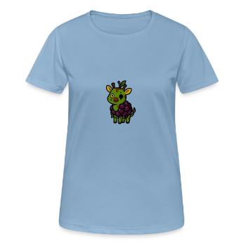 Gira-Zombrom - Frauen T-Shirt atmungsaktiv - Himmelblau - Vorne - AI Model Female 172 light (172cm)