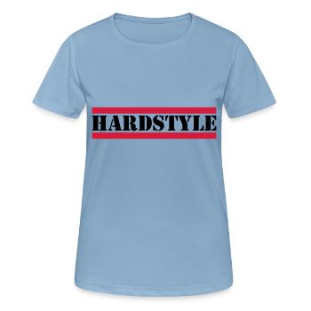 Hardstyle - Frauen T-Shirt atmungsaktiv - Himmelblau - Vorne - AI Model Female 172 light (172cm)