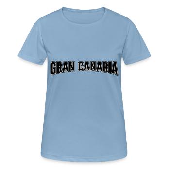 Gran Canaria - Frauen T-Shirt atmungsaktiv - Himmelblau - Vorne - AI Model Female 172 light (172cm)