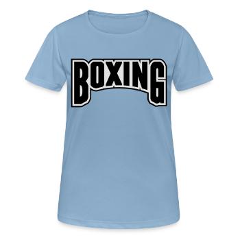 Boxing - Women's Breathable T-Shirt - sky blue - Front - AI Model Female 172 light (172cm)