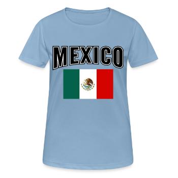 Mexico - T-shirt respirant Femme - bleu ciel - Devant - AI Model Female 172 light (172cm)