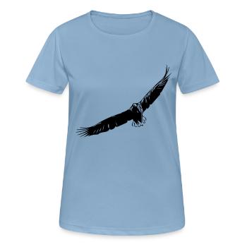 Fliegender Adler - Frauen T-Shirt atmungsaktiv - Himmelblau - Vorne - AI Model Female 172 light (172cm)