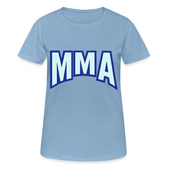 MMA - T-shirt respirant Femme - bleu ciel - Devant - AI Model Female 172 light (172cm)