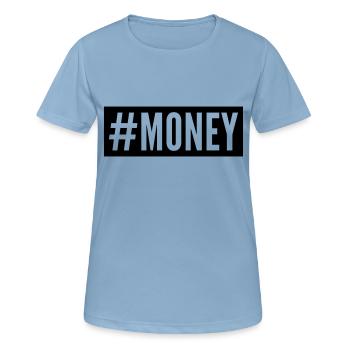 Money - Women's Breathable T-Shirt - sky blue - Front - AI Model Female 172 light (172cm)