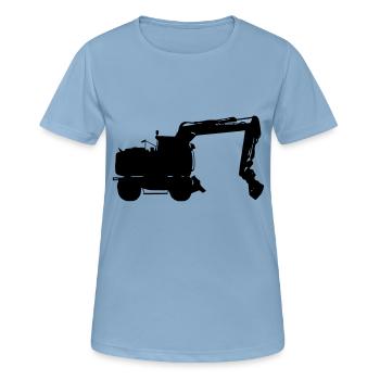 Pelles - T-shirt respirant Femme - bleu ciel - Devant - AI Model Female 172 light (172cm)