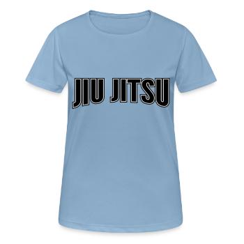 jiu jitsu - Frauen T-Shirt atmungsaktiv - Himmelblau - Vorne - AI Model Female 172 light (172cm)