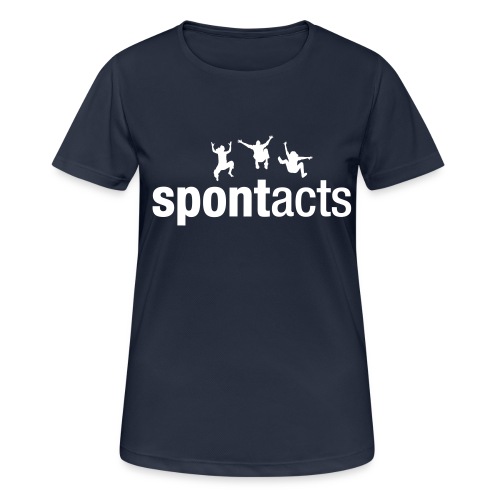 spontacts_Logo_weiss - Frauen T-Shirt atmungsaktiv