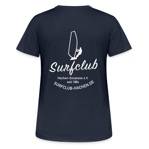 logo_surfclub_weiss_RZ - Frauen T-Shirt atmungsaktiv