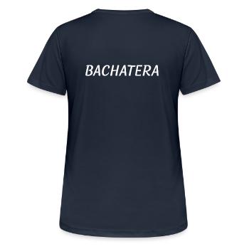 Bachatera - Frauen T-Shirt atmungsaktiv - Dunkelnavy - Hinten - AI Model Female 172 light (172cm)