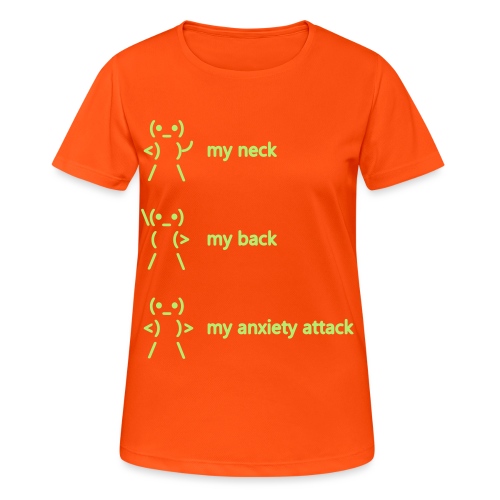 neck back anxiety attack - Women's Breathable T-Shirt