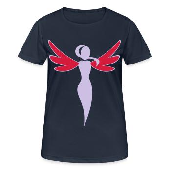 volants - T-shirt respirant Femme - bleu marine foncé - Devant - AI Model Female 172 light (172cm)