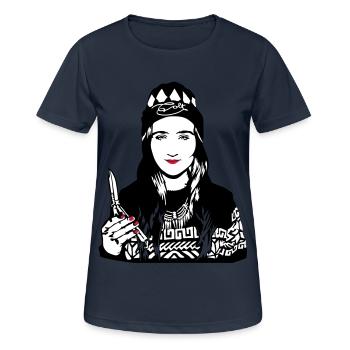Colt - Butterfly Girl - T-shirt respirant Femme - bleu marine foncé - Devant - AI Model Female 172 light (172cm)