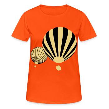 Ballons - Frauen T-Shirt atmungsaktiv - Neonorange - Vorne - AI Model Female 172 dark (172cm)