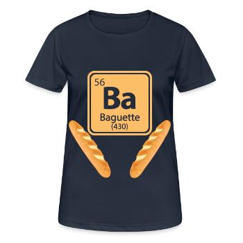 Baguette Element Lustiges Periodensystem - Frauen T-Shirt atmungsaktiv - Dunkelnavy - Vorne - AI Model Female 172 light (172cm)