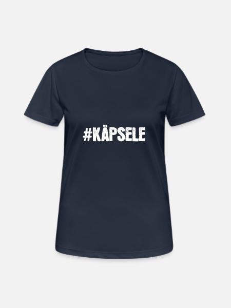 Käpsele - Frauen T-Shirt atmungsaktiv - Dunkelnavy