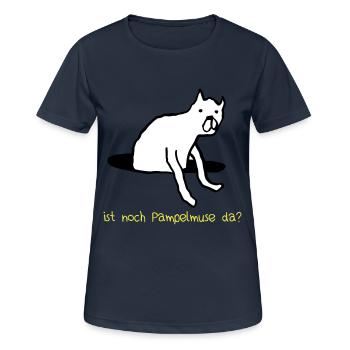Ist noch Pampelmuse da? - Frauen T-Shirt atmungsaktiv - Dunkelnavy - Vorne - AI Model Female 172 light (172cm)